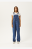 AFENDS LOUIS - HEMP DENIM BAGGY OVERALLS - AUTHENTIC BLUE