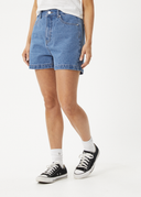 AFENDS SEVENTY THREES DENIM SHORTS - WORN BLUE