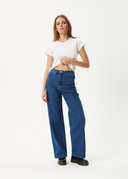 BELLA - HEMP DENIM BAGGY JEANS - AUTHENTIC BLUE