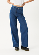 BELLA - HEMP DENIM BAGGY JEANS - AUTHENTIC BLUE