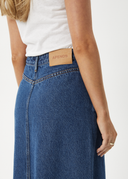 CHICHI DENIM MIDI SKIRT - AUTHENTIC BLUE