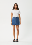 GEORGIA DENIM SKIRT - AUTHENTIC BLUE