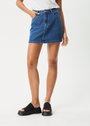 GEORGIA DENIM SKIRT - AUTHENTIC BLUE