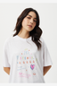 AFENDS STELLA - OVERSIZED TEE - WHITE