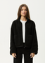 AFENDS BERLIN REVERSIBLE POLAR FLEECE JACKET - BLACK
