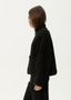 AFENDS BERLIN REVERSIBLE POLAR FLEECE JACKET - BLACK