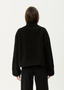 AFENDS BERLIN REVERSIBLE POLAR FLEECE JACKET - BLACK