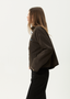 AFENDS BERLIN REVERSIBLE POLAR FLEECE JACKET - COFFEE
