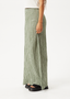 BASE SEERSUCKER MAXI SKIRT - DEEP GREEN