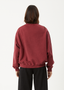 AFENDS SHAPES CREW NECK JUMPER - WASHED BURGUNDY
