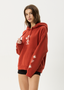 AFENDS MAISIE HOODIE - RED RUM