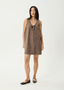 HOMETOWN MICHI MINI DRESS - COFFEE