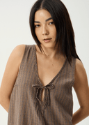 HOMETOWN MICHI MINI DRESS - COFFEE