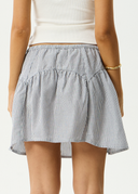AFENDS INTERGALACTICMINI SKIRT - NAVY STRIPE