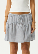 AFENDS INTERGALACTICMINI SKIRT - NAVY STRIPE