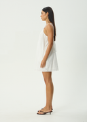 AFENDS KINDRED MINI DRESS - WHITE