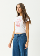 AFENDS GOOD NATURE BABY TEE - WHITE