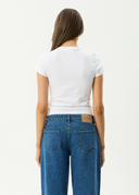 AFENDS GOOD NATURE BABY TEE - WHITE