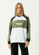 AFENDS DIRTS LONG SLEEVE TEE - DEEP OLIVE