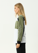 AFENDS DIRTS LONG SLEEVE TEE - DEEP OLIVE