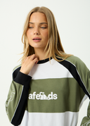 AFENDS DIRTS LONG SLEEVE TEE - DEEP OLIVE