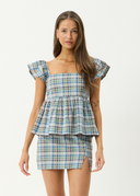 AFENDS AMELIE CHECK TOP - MULTI