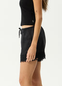 AFENDS SINCLAIR CUPRO SHORT - BLACK