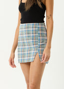 AMELIE CHECK MINI SKIRT - MULTI