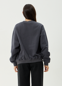 AFENDS LOCKET CREW NECK - CHARCOAL