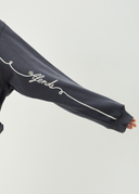 AFENDS LOCKET CREW NECK - CHARCOAL