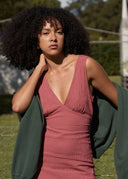 AFENDS TULLY SEERSUCKER MAXI DRESS - INDY ROSE CHECK