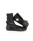RIP CURL JUNIOR DAWN PATROL 3MM ROUND TOE BOOTIE - BLACK