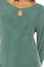 HUFFER TWILIGHT LS KEYHOLE DRESS - SAGE LEAF