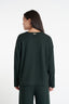 HUFFER MERINO NEVE CREW - FOREST