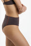 THRILLS NEXUS HIGH WAIST BIKINI BOTTOM - CHOCOLATE PLUM