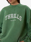 THRILLS HARD KNOCKS COCOON PANEL CREW - ELM GREEN