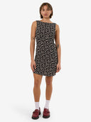 THRILLS DOUBLE VISION XAVIER BIAS MINI DRESS - BLACK