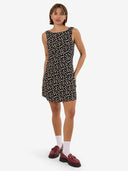 THRILLS DOUBLE VISION XAVIER BIAS MINI DRESS - BLACK