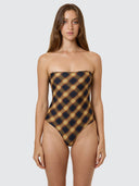 THRILLS LOST SIGNAL STRAPLESS ONE PIECE - BRONZE
