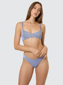 THRILLS ALBA RIB UNDERWIRE BIKINI TOP - CORNFLOWER BLUE