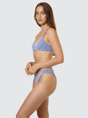 THRILLS ALBA RIB UNDERWIRE BIKINI TOP - CORNFLOWER BLUE