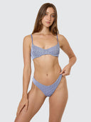 THRILLS ALBA RIB CLASSIC BIKINI BOTTOM - CORNFLOWER BLUE