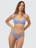 THRILLS ALBA RIB CLASSIC BIKINI BOTTOM - CORNFLOWER BLUE