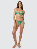 THRILLS VIVID DREAMS TIE FRONT BIKINI TOP - APPLE