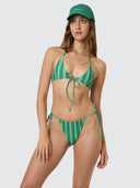 THRILLS VIVID DREAMS TIE FRONT BIKINI TOP - APPLE