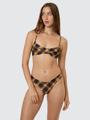 THRILLS LOST SIGNAL UNDERWIRE BIKINI TOP - BRONZE