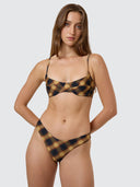 THRILLS LOST SIGNAL UNDERWIRE BIKINI TOP - BRONZE