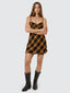 THRILLS LOST SIGNAL MINI DRESS - BRONZE