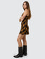 THRILLS LOST SIGNAL MINI DRESS - BRONZE