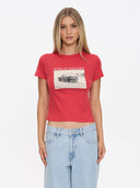 THRILLS METAL AND DUST BOY TEE - FLAME RED